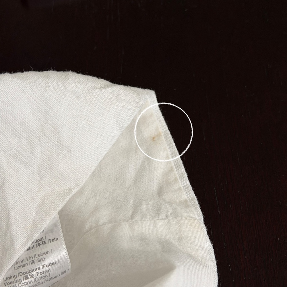 Madewell 14 White 100% Linen Vest - Picture 9 of 9